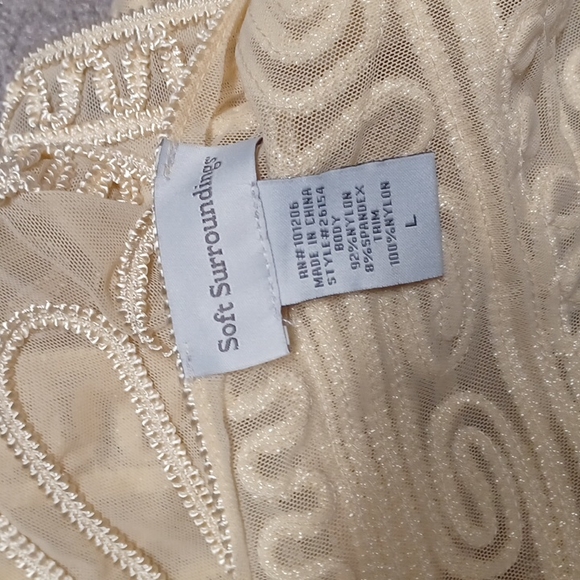 Soft Surroundings Bolero Open Jacket Short Sleeve Shrug Sheer - Picture 5 of 6